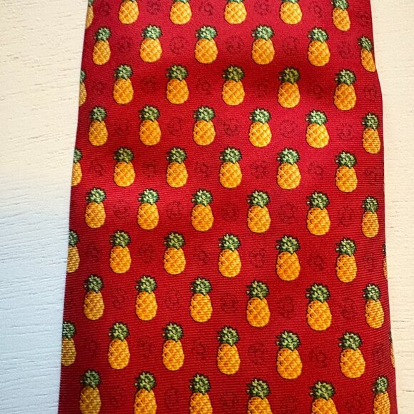 Burberry Pineapples Silk Tie - Picture 3 of 4